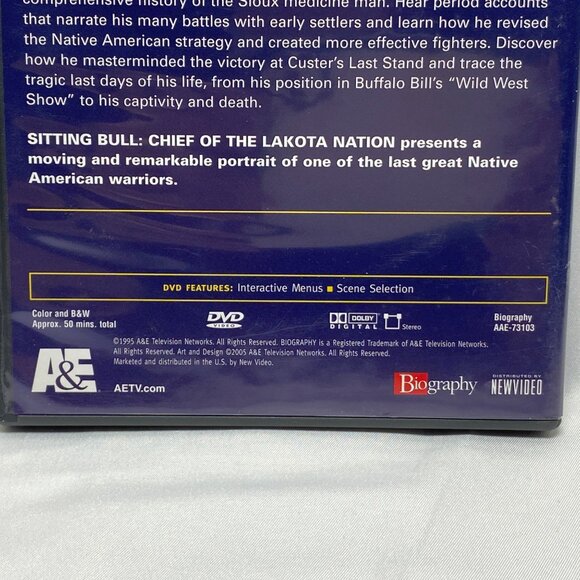 Biography DVD Sitting Bull Chief Of The Lakota Nation Documentary - Picture 5 of 5